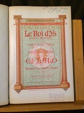 Edouard Lalo Le Roi d'Ys partition chant piano reliée éditions Heugel