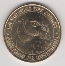 A 2011 TOKEN MEDAILLE MONNAIE DE PARIS -- 67 600 N°11 VOLERIE DES AIGLES / HIBOU