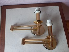 2 appliques murales métal