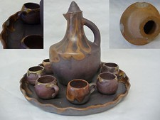 Service à liqueur en Grès