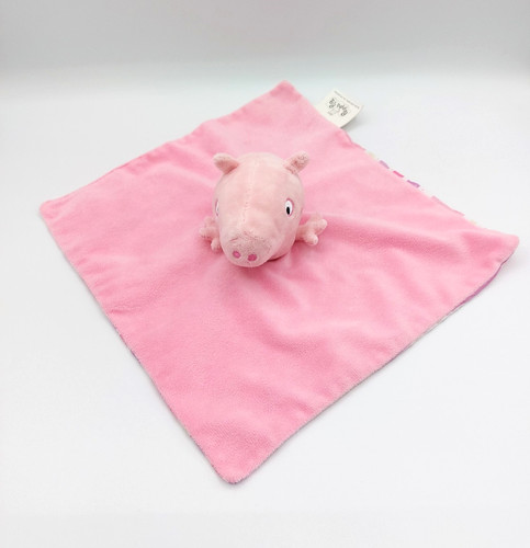 Doudou plat rose - peppa, pig