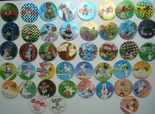 lot de pog's tex avery et DROOPY dods de pere dodu et shell SOG DROOPY