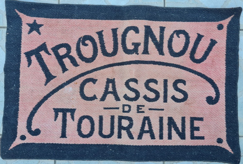 Ancien tapis jeux carte - ancien, de