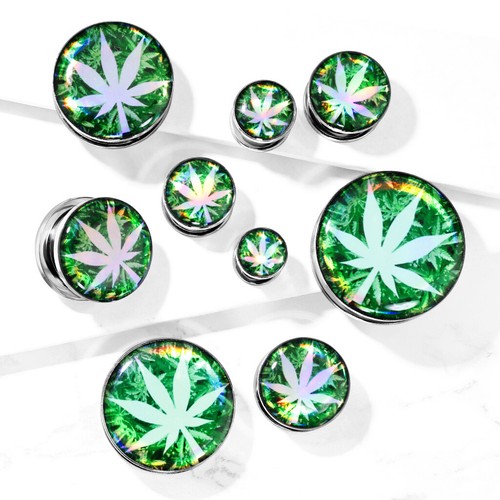 Plug holo leaf tunnel oreille - holo,