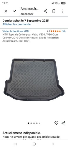 Tapis coffre caputchouc - coffre,