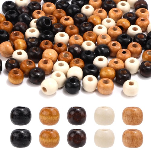 100pcs perles bois gros - 100pcs, trous