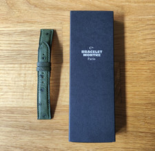 CIE Bracelet de montre autruche vert kaki 18/16