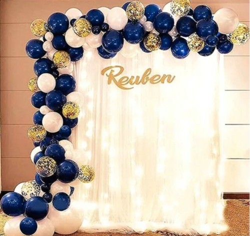 Arche 100 ballons bleu - ballons,
