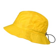 , Bob de Pluie, Chapeau de Pluie, Ajustable, Aspect Nylon 032-Jaune, M-L