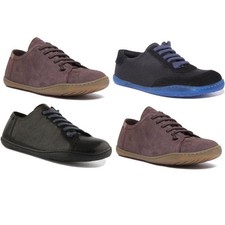 CAMPER Peu Caraco Hommes Élastique Lacets Décontracté Chaussure Cuir en Gris