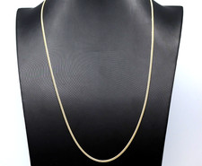 Chaîne Pour Homme Gourmette En Or Massif 18K Collier Vintage Années '60 Italie