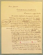 ● Manuscrit Jean le MARCHAND sur Henri JEANSON "70 ans d'adolescence" Bourvil...