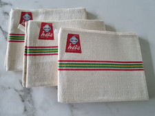 3 torchons Métis Fleur Bleu