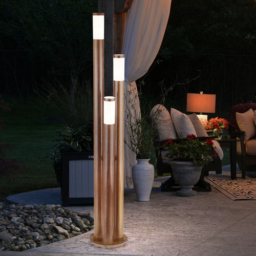 Lampe lampadaire bois - bois, design