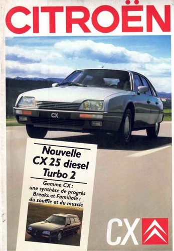 Catalogue brochure citroën - catalogue, cx