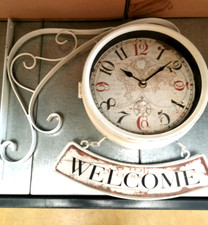 Horloge murale double cadran - horloge,