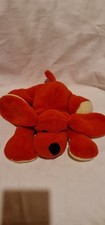 Doudou Peluche Chien Rouge et