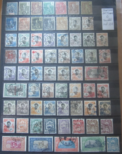 Lot 100 timbres indochine - lot,