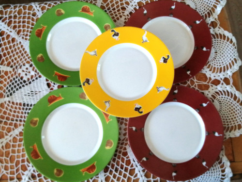 Vintage assiettes plates - , d