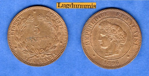Centimes cérès 1896 spl - centimes,