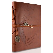 Carnet De Voyage A5 Journal Intime New Cuir Vintage Magique Key String Notebo...