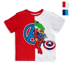 T-Shirt Marvel Avengers Enfant Manches Courtes En Coton D'Été 5359
