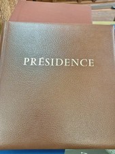 (FR1) Reliure Etui Feuilles "Présidence" 1978 à 1987- 80% Timbres oblitérés,  en
