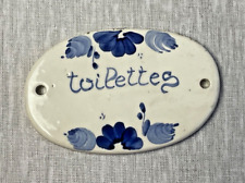 Plaque de porte "Toilettes" en