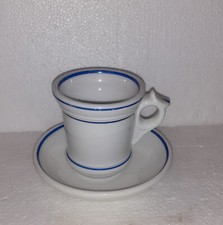 ANCIENNE GRANDE TASSE BRÛLOT MAZAGRAN AVEC SOUCOUPE  19 ème SIECLE