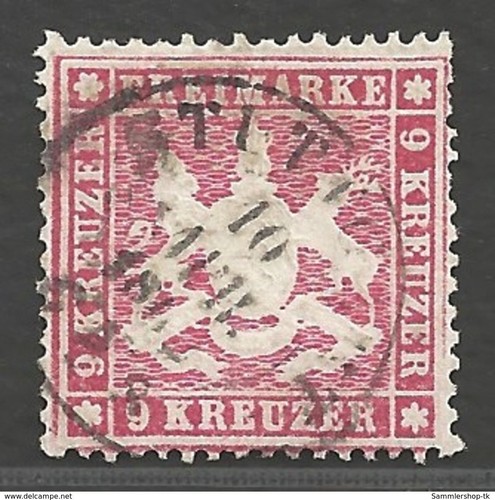 Wurtemberg michel numéro 19ya - wurtemberg,
