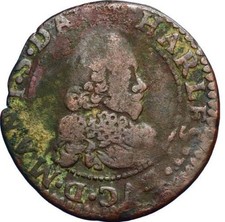 CHARLEVILLE - Double tournois de  Charles 1er  Gonzague - CGKL 616, rareté R3 !