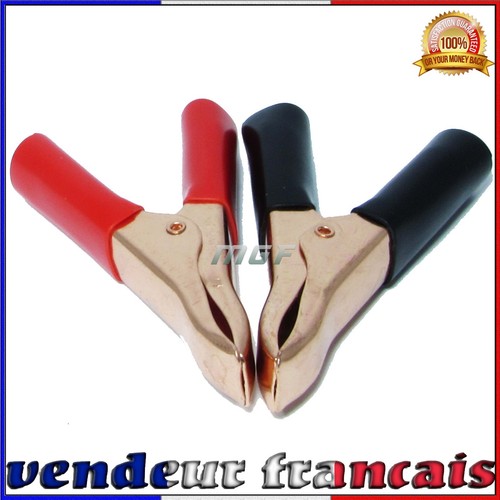 Paire pinces crocodile pour - de,