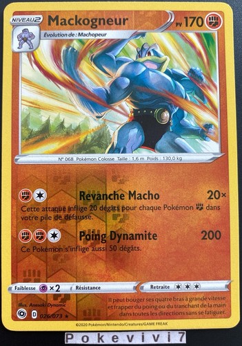 Carte pokemon mackogneur - carte,