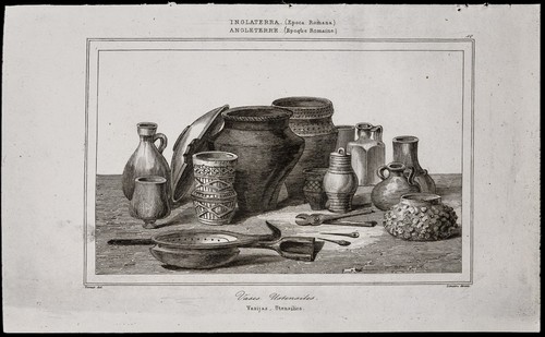 1842 gravure vases - 1842,, &