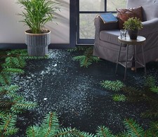 3D laisse la neige 2034 sol peinture murale indécise image papier peint famille Allemagne Zoe