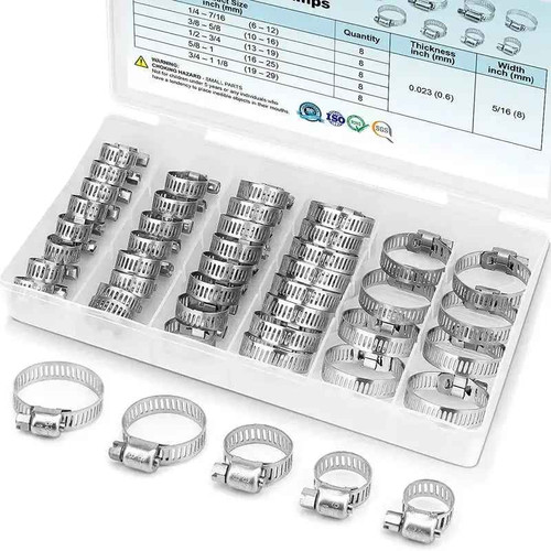 Colliers serrage tuyau - 40,