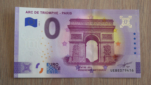 Billet souvenir euro - 0,