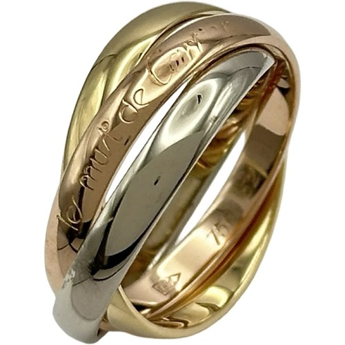 Bague cartier trinity or - bague,