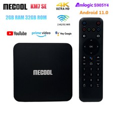 MECOOL KM7 SE ATV Android 11 TV Box S905Y4 2G 32G WiFi BT5.1 AV1 HDR Set top Box