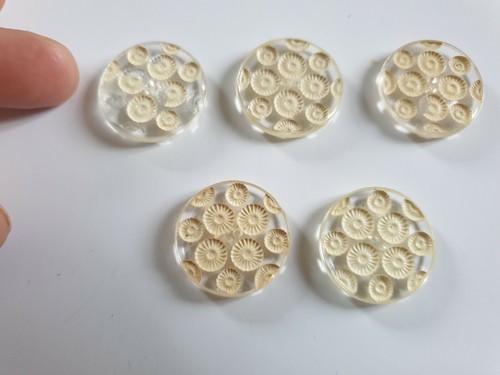 Boutons anciens verre - en,