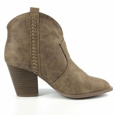 Millie Distressed Taupe Ankle