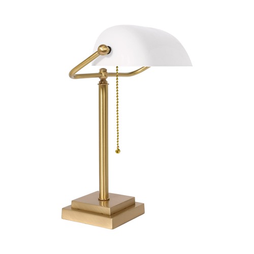 Lampe banquier laiton verre - banquier,