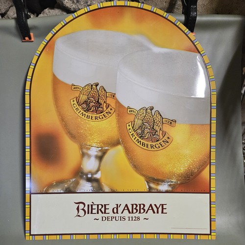 Plaque publicitaire grimbergen - publicitaire,