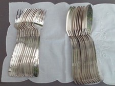 COUVERTS A POISSON EN METAL