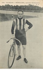 LES SPORTS  ( vélo , cyclisme )  SPRINTER Hollandais SCHILLING