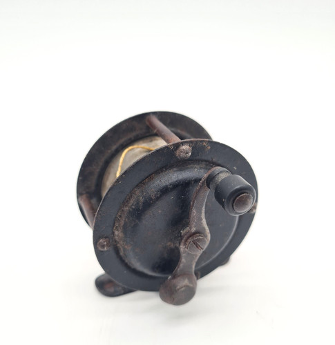 Ancien moulinet acier noir - en,