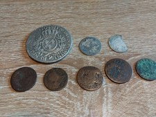 Lot  De Monnaies Royales avec un  Ecu  Argent de Louis XV  1730