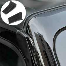 Berline Pluie Gouttières 2pcs Accessoires Noir Extension Canal Universelle