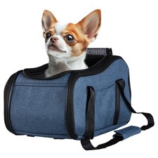 Sac de Transport pour Chat - Panier Chien Voiture avec Coussin Laisse Sangles