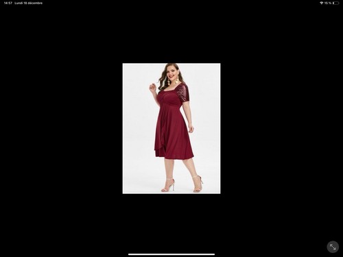 Robe tulipe paillette - robe,